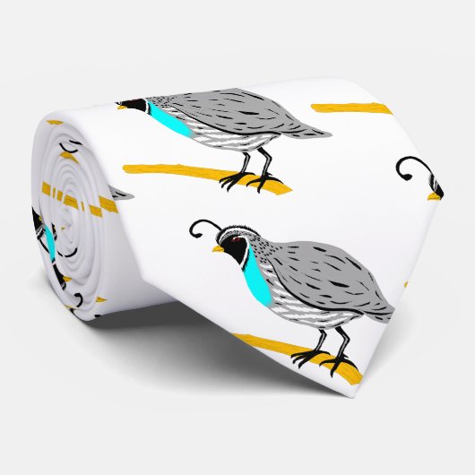 Bobwhite Blue-throated Quail Thunder_Cove Krawatte (Gerollt)