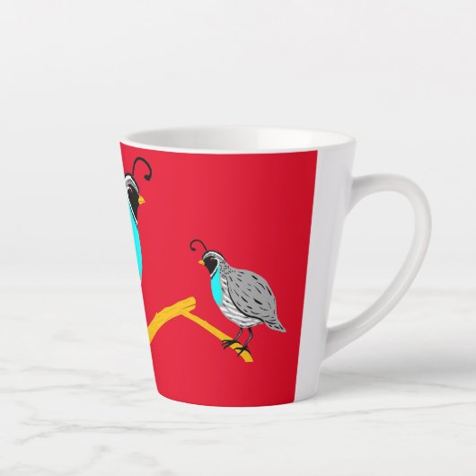 Bobwhite Blue-throated Quail Thunder_Cove Milchtasse (Rechts)