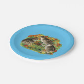 Bobwhite Garden Chicks Pappteller (Schrägansicht)