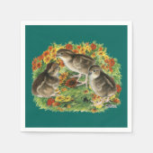 Bobwhite Garden Chicks Serviette (Vorderseite)