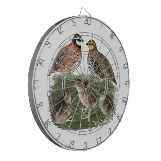 Bobwhite Quail Dartscheibe (Vorderseite Links)