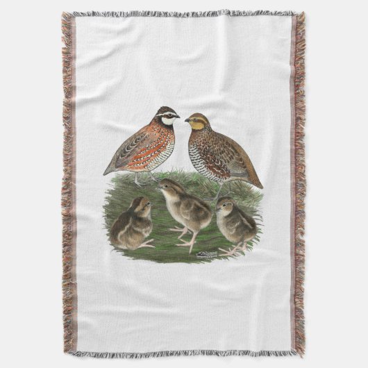 Bobwhite Quail Decke (Vorderseite Vertikal)