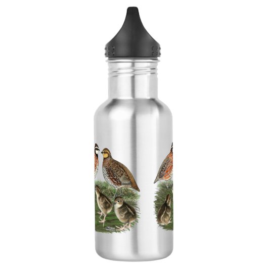 Bobwhite Quail Edelstahlflasche (Links)