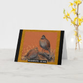 Bobwhite Quail (Georgia, Missouri und Tennessee) Karte (Gelbe Blume)