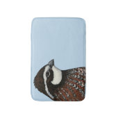 Bobwhite Quail Head Badematte (Vorderseite Vertikal)