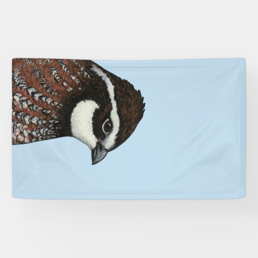 Bobwhite Quail Head Banner (Horizontal)