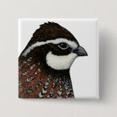 Bobwhite Quail Head Button (Vorderseite)