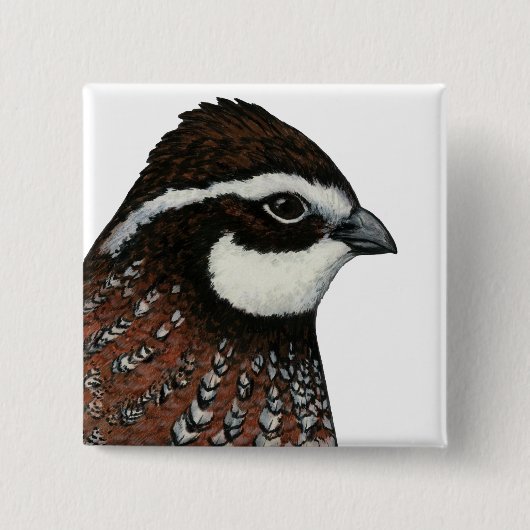 Bobwhite Quail Head Button (Vorderseite)