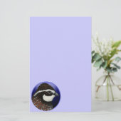 Bobwhite Quail Head Circle Briefpapier (Stehend Vorderseite)