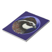 Bobwhite Quail Head Circle Notizblock (Rotiert)
