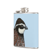 Bobwhite Quail Head Flachmann (Links)