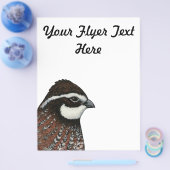 Bobwhite Quail Head Flyer (Einzeln)