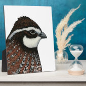 Bobwhite Quail Head Fotoplatte (Seite)