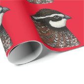 Bobwhite Quail Head Geschenkpapier (Rolleneckpunkt)