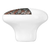 Bobwhite Quail Head Keramikknauf (Seitenansicht)