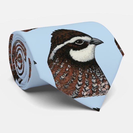 Bobwhite Quail Head Krawatte (Gerollt)