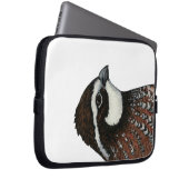 Bobwhite Quail Head Laptopschutzhülle (Vorne Rechts)