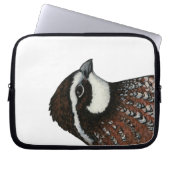 Bobwhite Quail Head Laptopschutzhülle (Vorderseite)