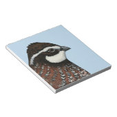 Bobwhite Quail Head Notizblock (angewinkelt)