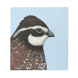 Bobwhite Quail Head Notizblock
