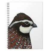 Bobwhite Quail Head Notizblock (Vorderseite)