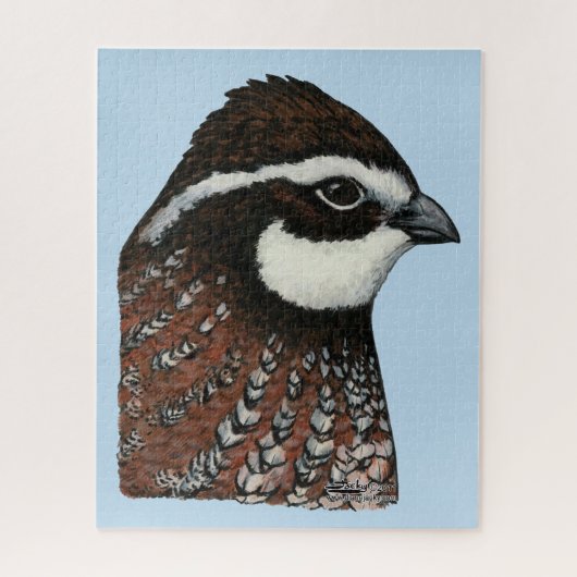 Bobwhite Quail Head Puzzle (Vertikal)