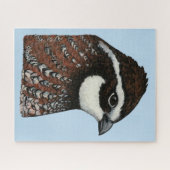 Bobwhite Quail Head Puzzle (Horizontal)