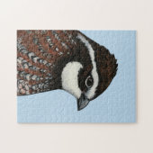 Bobwhite Quail Head Puzzle (Horizontal)