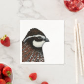 Bobwhite Quail Head Serviette (Beispiel)