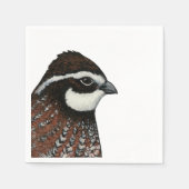 Bobwhite Quail Head Serviette (Vorderseite)