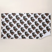 Bobwhite Quail Head Strandtuch (Vorderseite)
