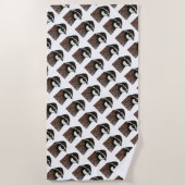 Bobwhite Quail Head Strandtuch (Vorderseite)
