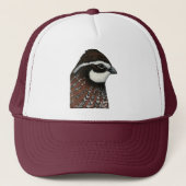 Bobwhite Quail Head Truckerkappe (Vorderseite)
