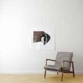 Bobwhite Quail Head Wandteppich (Beispiel (Horizontal))