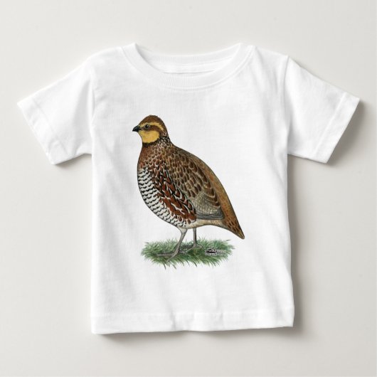 Bobwhite Quail Hen Baby T-shirt (Vorderseite)