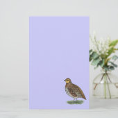 Bobwhite Quail Hen Briefpapier (Stehend Vorderseite)