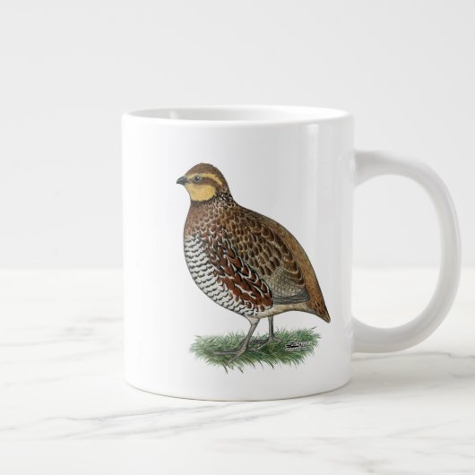 Bobwhite Quail Hen Jumbo-Tasse (Rechts)