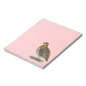Bobwhite Quail Hen Notizblock (Rotiert)