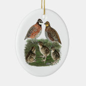 Bobwhite Quail Keramik Ornament (Rechts)