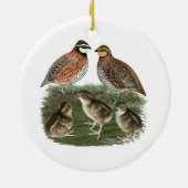 Bobwhite Quail Keramik Ornament (Hinten)