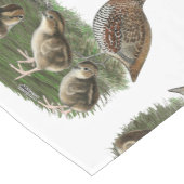 Bobwhite Quail Kurzer Tischläufer (Ecke)