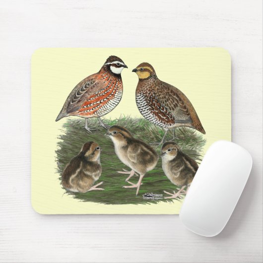 Bobwhite Quail Mousepad (Mit Mouse)