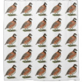 Bobwhite Quail Rooster Duschvorhang (Vorderseite)