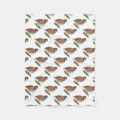 Bobwhite Quail Rooster Fleecedecke (Vorderseite)