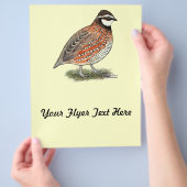 Bobwhite Quail Rooster Flyer (Hand)