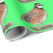 Bobwhite Quail Rooster Geschenkpapier (Rolleneckpunkt)