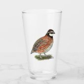 Bobwhite Quail Rooster Glas (Vorderseite)