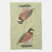 Bobwhite Quail Rooster Handtuch (Vertikal)