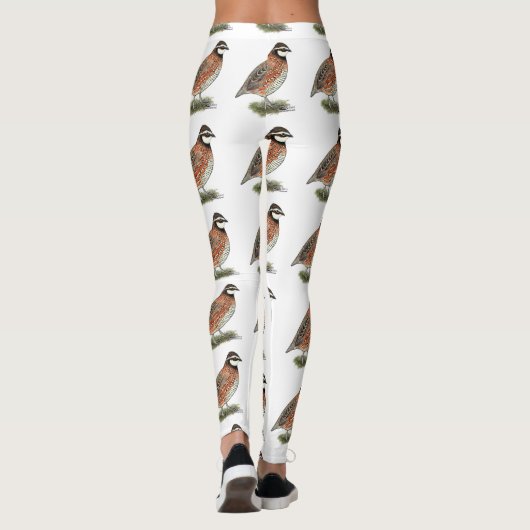 Bobwhite Quail Rooster Leggings (Rückseite)