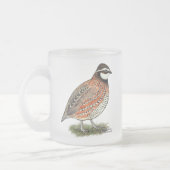 Bobwhite Quail Rooster Mattglastasse (Links)